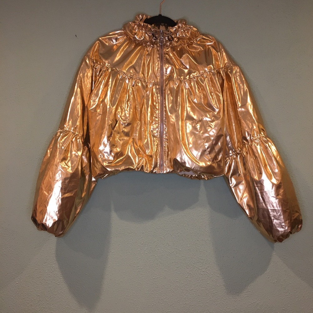 Metallic gold jacket